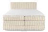 STRIX PRO Boxspringbett mittelhart 180 cm Doppelmatratze + HR-Topper Cordstoff beige beige - Foto 5