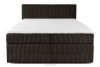 STRIX PRO Boxspringbett mittelhart 180 cm Doppelmatratze + HR-Topper Cordstoff in Dunkelbraun dunkelbraun - Foto 5