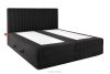 STRIX PRO Boxspringbett hart 180 cm Doppelmatratze + HR-Topper Cordstoff schwarz schwarz - Foto 4