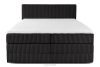 STRIX PRO Boxspringbett hart 180 cm Doppelmatratze + HR-Topper Cordstoff schwarz schwarz - Foto 5