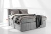 STRIX PRO Boxspringbett hart 180 cm Doppelmatratze + HR-Topper aus hellgrauem Cordstoff hellgrau - Foto 2