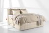 STRIX PRO Boxspringbett hart 180 cm Doppelmatratze + HR-Topper Cordstoff beige beige - Foto 2