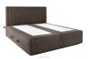 STRIX PRO Boxspringbett hart 180 cm Doppelmatratze + HR-Topper Cordstoff braun braun - Foto 4