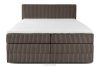 STRIX PRO Boxspringbett hart 180 cm Doppelmatratze + HR-Topper Cordstoff braun braun - Foto 5