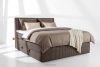 STRIX PRO Boxspringbett hart 180 cm Doppelmatratze + HR-Topper Cordstoff braun braun - Foto 2