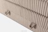 STRIX PRO Boxspringbett hart 180 cm Doppelmatratze + HR-Topper Cordstoff taupe taupe - Foto 11