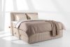 STRIX PRO Boxspringbett hart 180 cm Doppelmatratze + HR-Topper Cordstoff taupe taupe - Foto 2