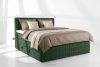 STRIX PRO Boxspringbett hart 180 cm Doppelmatratze + Visco-Topper Cordstoff dunkelgrün dunkelgrün - Foto 2