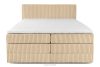 STRIX PRO Boxspringbett hart 180 cm Doppelmatratze + Visco-Topper Cordstoff sandfarben sandfarben - Foto 5
