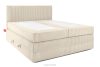 STRIX PRO Boxspringbett hart 180 cm Doppelmatratze + Visco-Topper Cordstoff beige beige - Foto 3
