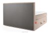 STRIX PRO Boxspringbett hart 180 cm Doppelmatratze + Visco-Topper Cordstoff taupe taupe - Foto 7