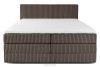 STRIX PRO Boxspringbett mittelhart 200 cm Doppelmatratze + Visco-Topper Cordstoff braun braun - Foto 5