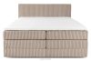 STRIX PRO Boxspringbett mittelhart 200 cm Doppelmatratze + Visco-Topper Cordstoff taupe taupe - Foto 5