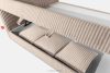 STRIX PRO Boxspringbett mittelhart 200 cm Doppelmatratze + Visco-Topper Cordstoff taupe taupe - Foto 14