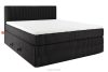 STRIX PRO Boxspringbett hart 200 cm Doppelmatratze + HR-Topper Cordstoff schwarz schwarz - Foto 1