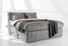 STRIX PRO Boxspringbett hart 200 cm Doppelmatratze + HR-Topper Cordstoff hellgrau hellgrau - Foto 2