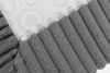 STRIX PRO Boxspringbett hart 200 cm Doppelmatratze + Visco-Topper Cordstoff grau grau - Foto 12