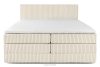 STRIX PRO Boxspringbett hart 200 cm Doppelmatratze + Visco-Topper Cordstoff weiß/ecru weiß/ecru - Foto 5