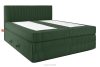 STRIX PRO Boxspringbett hart 200 cm Doppelmatratze + Visco-Topper Cordstoff dunkelgrün dunkelgrün - Foto 3