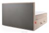 STRIX PRO Boxspringbett hart 200 cm Doppelmatratze + Visco-Topper Cordstoff taupe taupe - Foto 7