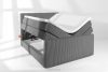 STRIX PRO+ Boxspringbett Doppelzimmer mittelhart 140 cm Doppelmatratze + HR-Topper Cordstoff grau grau - Foto 8
