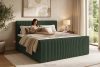 STRIX PRO+ Boxspringbett Doppelzimmer mittelhart 140 cm Doppelmatratze + HR-Topper Cordstoff dunkelgrün dunkelgrün - Foto 18