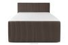 STRIX PRO+ Boxspringbett Doppelzimmer mittelhart 140 cm Doppelmatratze + HR-Topper Cordstoff in Braun braun - Foto 5