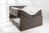 STRIX PRO+ Boxspringbett Doppelzimmer mittelhart 140 cm Doppelmatratze + HR-Topper Cordstoff in Braun braun - Foto 8