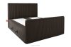 STRIX PRO+ Boxspringbett Doppelzimmer mittelhart 140 cm Doppelmatratze + HR-Topper Cordstoff in Dunkelbraun dunkelbraun - Foto 4