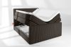 STRIX PRO+ Boxspringbett Doppelzimmer mittelhart 140 cm Doppelmatratze + HR-Topper Cordstoff in Dunkelbraun dunkelbraun - Foto 8