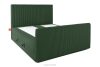 STRIX PRO+ Boxspringbett Doppelzimmer mittelhart 140 cm Doppelmatratze + Visco-Topper Cordstoff in Dunkelgrün dunkelgrün - Foto 4
