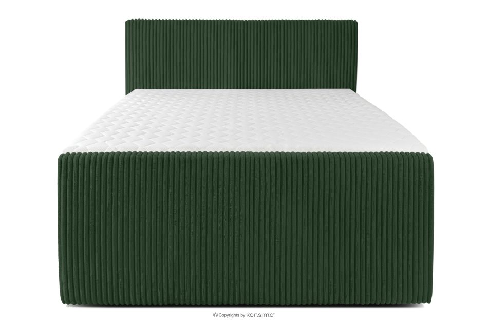 STRIX PRO+ Boxspringbett Doppelzimmer mittelhart 140 cm Doppelmatratze + Visco-Topper Cordstoff in Dunkelgrün dunkelgrün - Foto 4