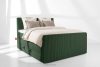 STRIX PRO+ Boxspringbett Doppelzimmer mittelhart 140 cm Doppelmatratze + Visco-Topper Cordstoff in Dunkelgrün dunkelgrün - Foto 2