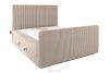 STRIX PRO+ Boxspringbett Doppelzimmer mittelhart 140 cm Doppelmatratze + Visco-Topper Cordstoff in Taupe taupe - Foto 4