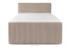 STRIX PRO+ Boxspringbett Doppelzimmer mittelhart 140 cm Doppelmatratze + Visco-Topper Cordstoff in Taupe taupe - Foto 5