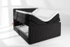 STRIX PRO+ Boxspringbett Doppelzimmer hart 140 cm Doppelmatratze + HR-Topper Cordstoff schwarz schwarz - Foto 8