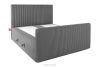 STRIX PRO+ Boxspringbett Doppelzimmer hart 140 cm Doppelmatratze + HR-Topper Cordstoff grau grau - Foto 4
