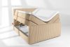 STRIX PRO+ Boxspringbett Doppelzimmer hart 140 cm Doppelmatratze + HR-Topper Cordstoff in Sand sandfarben - Foto 8