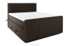 STRIX PRO+ Boxspringbett Doppelzimmer hart 140 cm Doppelmatratze + HR-Topper Cordstoff dunkelbraun dunkelbraun - Foto 1