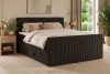 STRIX PRO+ Boxspringbett Doppelzimmer hart 140 cm Doppelmatratze + HR-Topper Cordstoff dunkelbraun dunkelbraun - Foto 17