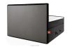 STRIX PRO+ Boxspringbett Doppelzimmer hart 140 cm Doppelmatratze + Visco-Topper Cordstoff schwarz schwarz - Foto 7