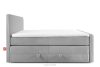 STRIX PRO+ Boxspringbett Doppelzimmer hart 140 cm Doppelmatratze + Visco-Topper Cordstoff hellgrau hellgrau - Foto 6