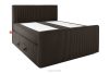 STRIX PRO+ Boxspringbett Doppelzimmer hart 140 cm Doppelmatratze + Visco-Topper Cordstoff dunkelbraun dunkelbraun - Foto 3