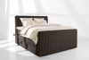 STRIX PRO+ Boxspringbett Doppelzimmer hart 140 cm Doppelmatratze + Visco-Topper Cordstoff dunkelbraun dunkelbraun - Foto 2