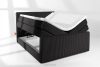 STRIX PRO+ Boxspringbett Doppelzimmer mittelhart 160 cm Doppelmatratze + HR-Topper Cordstoff schwarz schwarz - Foto 8