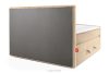 STRIX PRO+ Boxspringbett Doppelzimmer mittelhart 160 cm Doppelmatratze + HR-Topper Cordstoff sandfarben sandfarben - Foto 7
