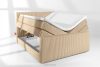 STRIX PRO+ Boxspringbett Doppelzimmer mittelhart 160 cm Doppelmatratze + HR-Topper Cordstoff sandfarben sandfarben - Foto 8