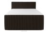 STRIX PRO+ Boxspringbett Doppelzimmer mittelhart 160 cm Doppelmatratze + HR-Topper Cordstoff in Dunkelbraun dunkelbraun - Foto 5
