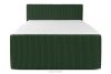 STRIX PRO+ Boxspringbett Doppelzimmer mittelhart 160 cm Doppelmatratze + Visco-Topper Cordstoff in Dunkelgrün dunkelgrün - Foto 5
