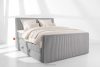 STRIX PRO+ Boxspringbett Doppelzimmer hart 160 cm Doppelmatratze + HR-Topper Cordstoff hellgrau hellgrau - Foto 2